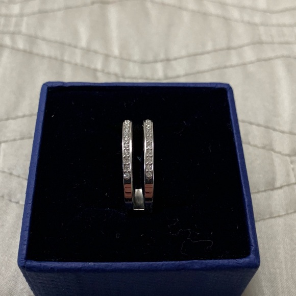 Authentic Swarovski Crystal Simplicity Cocktail/Engagement/Wedding Ring Size 58 - Picture 13 of 14